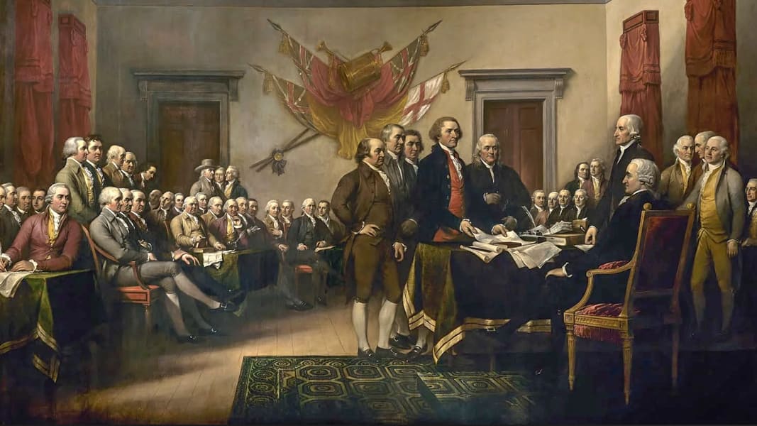 Painting by John Trumbull.