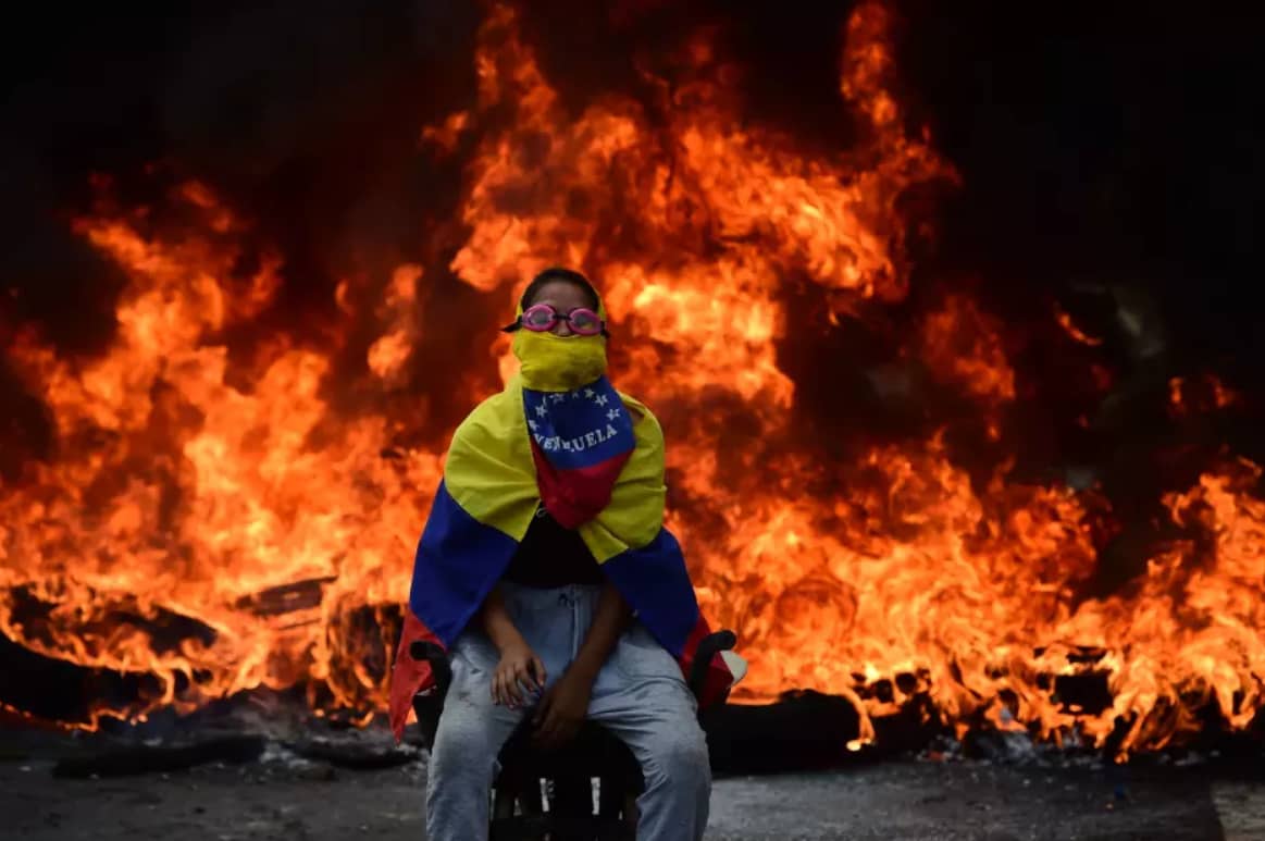 Venezuelan protester